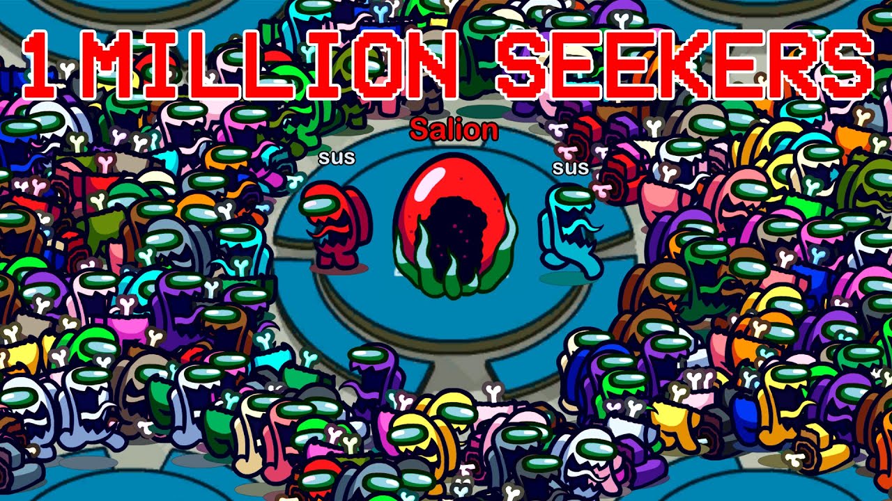 Among Us, but with 1 MILLION SEEKERS - HIDE n SEEK Mode