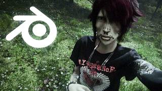 How I Made a Stylized Emo 3D Character in Blender Full Breakdown