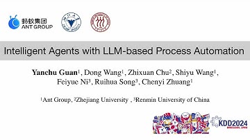 KDD 2024 - Intelligent Agents with LLM based Process