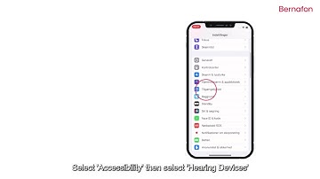How to pair Bernafon Bluetooth hearing aids with an iPhone