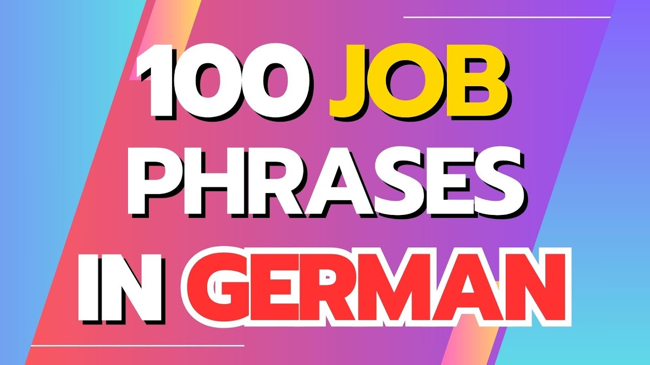 100 Essential Workplace Phrases in German for Business Communication ...