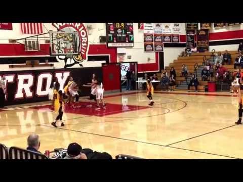 Troy's defense stops Etiwanda. Rebound by #22