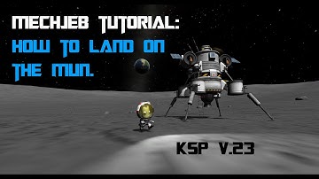 How to use Mechjeb to land on the Mun