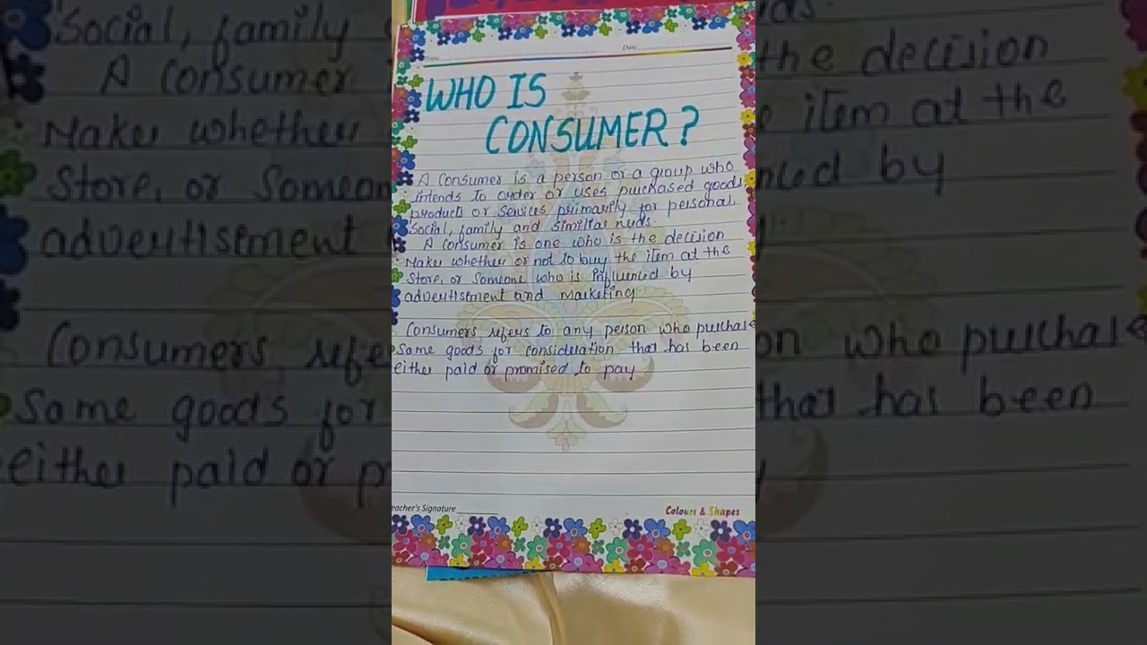 Project on consumer rights| Links in description