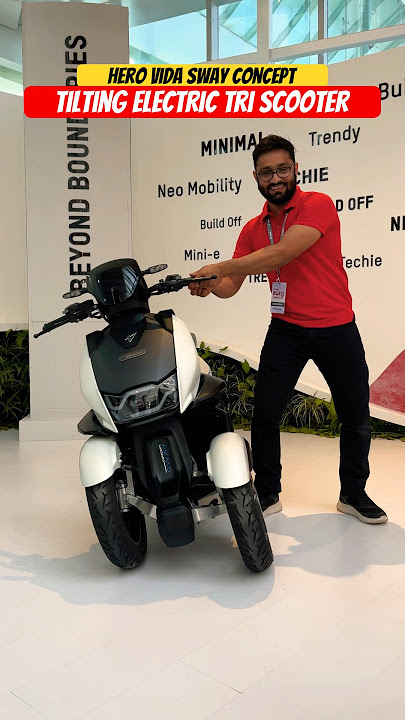 Hero Vida Sway Electric Tri Scooter Concept REVEALED | BikeWale #shorts