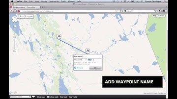 Route creation with waypoints