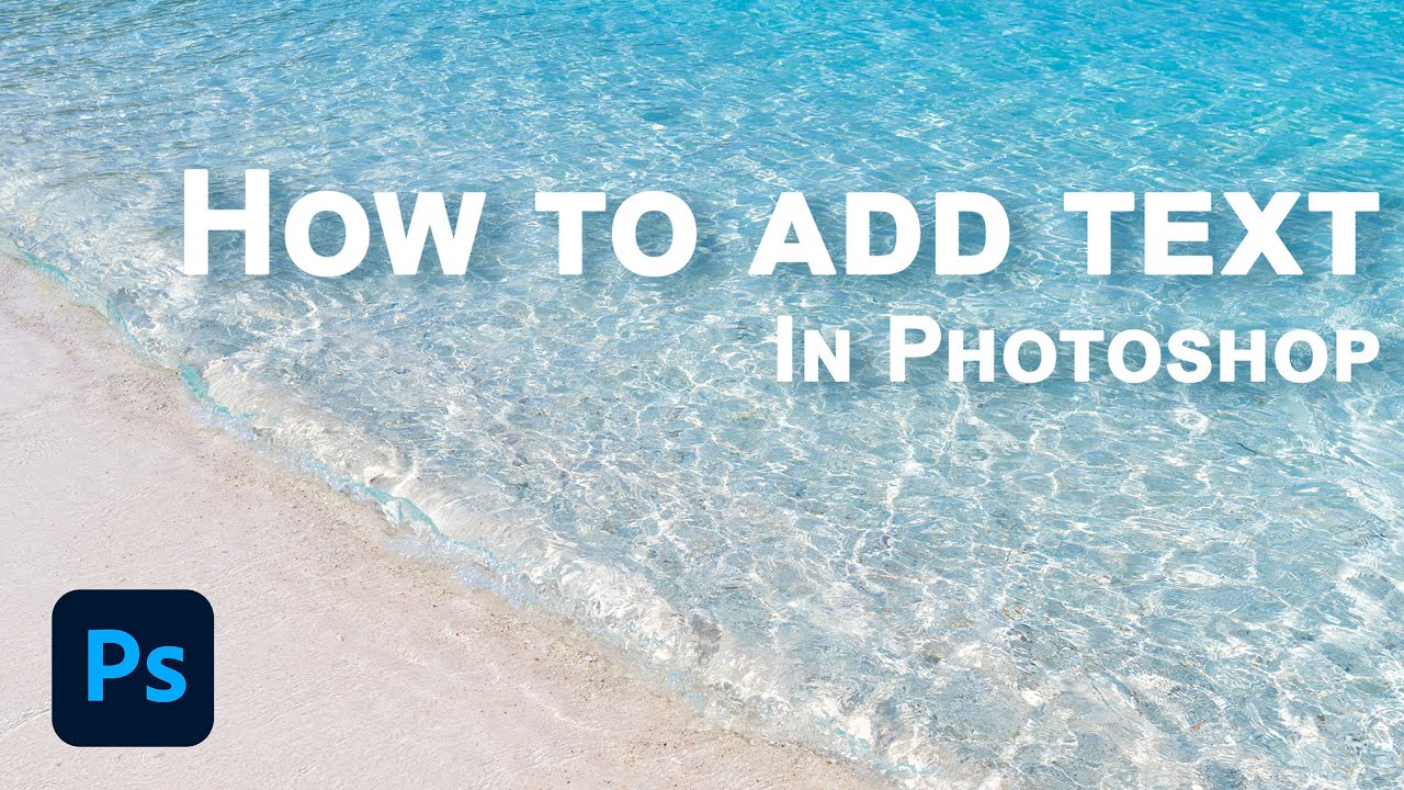 How to add text in Photoshop and edit text - YouTube
