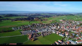 Schwarzenburg aus der Vogelschau Dorf