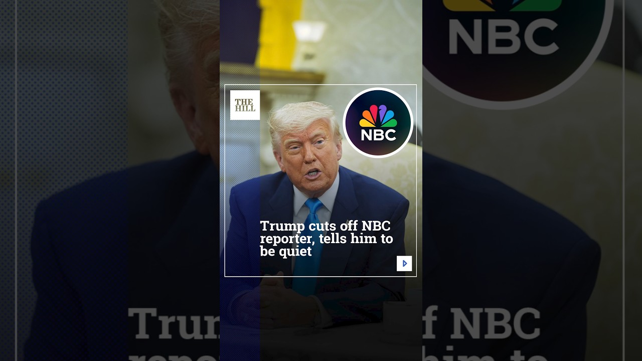 Trump Cuts Off NBC Reporter, Tells Him To Be Quiet