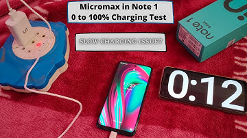 Micromax In Note 1 Charging Test 0 to 100% Test | Slow Charging Issue? | in Note 1 Charging Time?