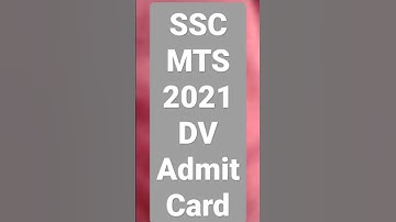 SSC MTS 2021 DV admit card out !! ssc mts 2021 dv admit card link #sscmtsdv #sscmts2021 #sscupdates