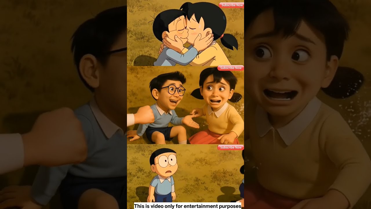 Doraemon Real Life Nobita Shizuka Suneo Jaian Shorts