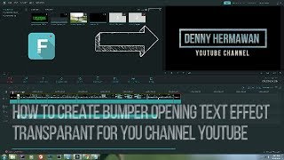 Recommended for you channel . quick and easy create bumper opening
video transparant text effect with wondershare filmora the best
editing - tut...