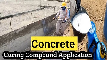 Concrete Curing Compound Application after Removing Formwork (What is the Concrete Curing Compound)