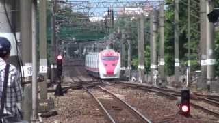 普悠瑪號 Puyuma Express TEMU2000傾斜式電聯車(TEMU2005與TEMU2006編組)停靠樹林車站後離開