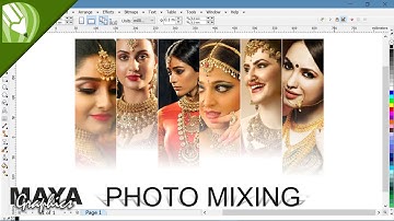 Photo mixing in corel draw