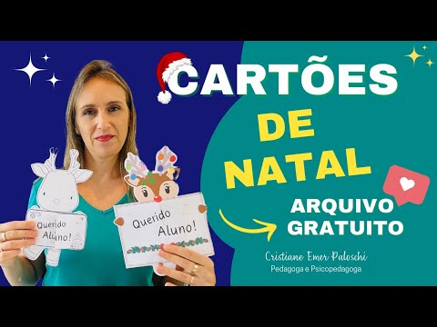 Lindos Cartões de Natal para imprimir | PDF Gratuito #natal