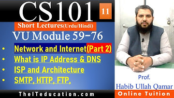 CS101 Short lectures | Network and Internet Topics 56 to Topic 84 (Part 2)