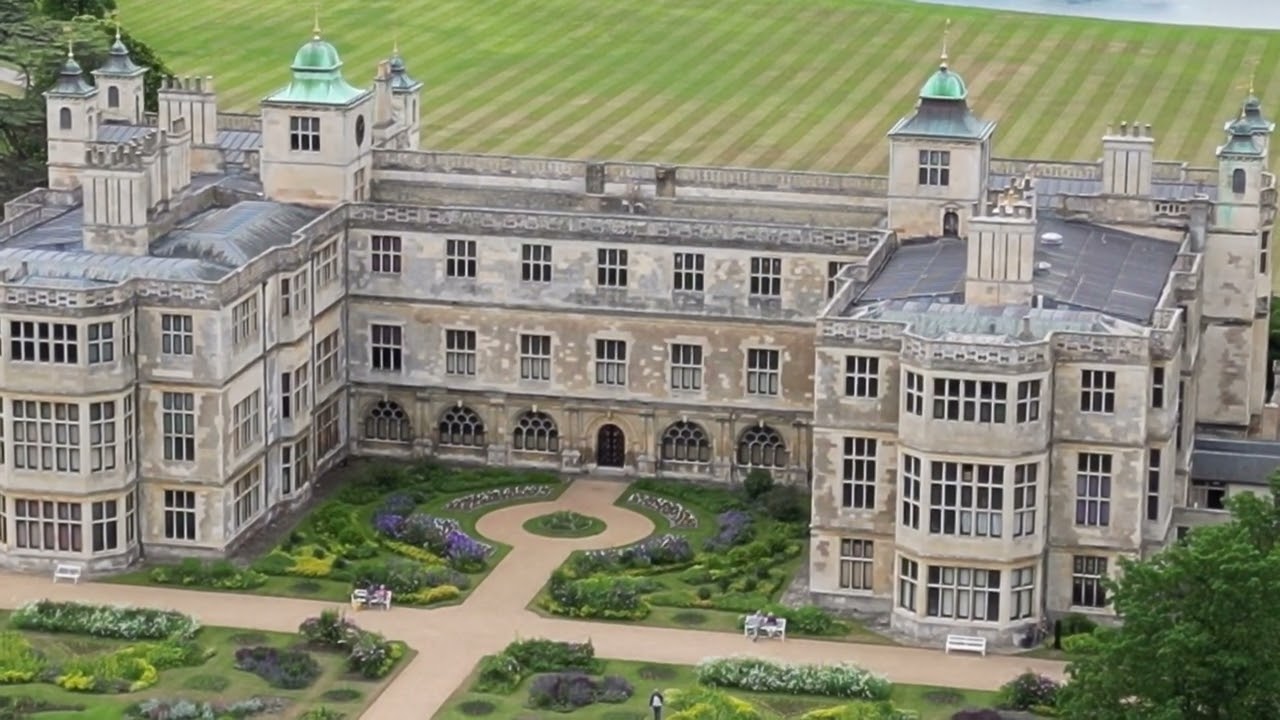 Audley End House Essex UK from the Air