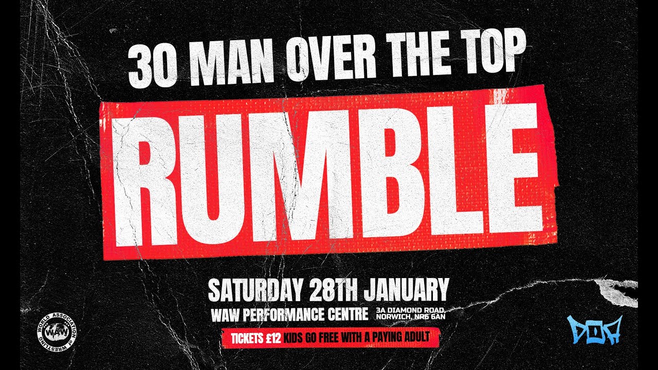 DOA & WAW 30 Man Over The Top Rope Rumble!