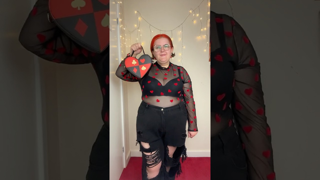 plus size Harley Quinn outfit idea ❤️