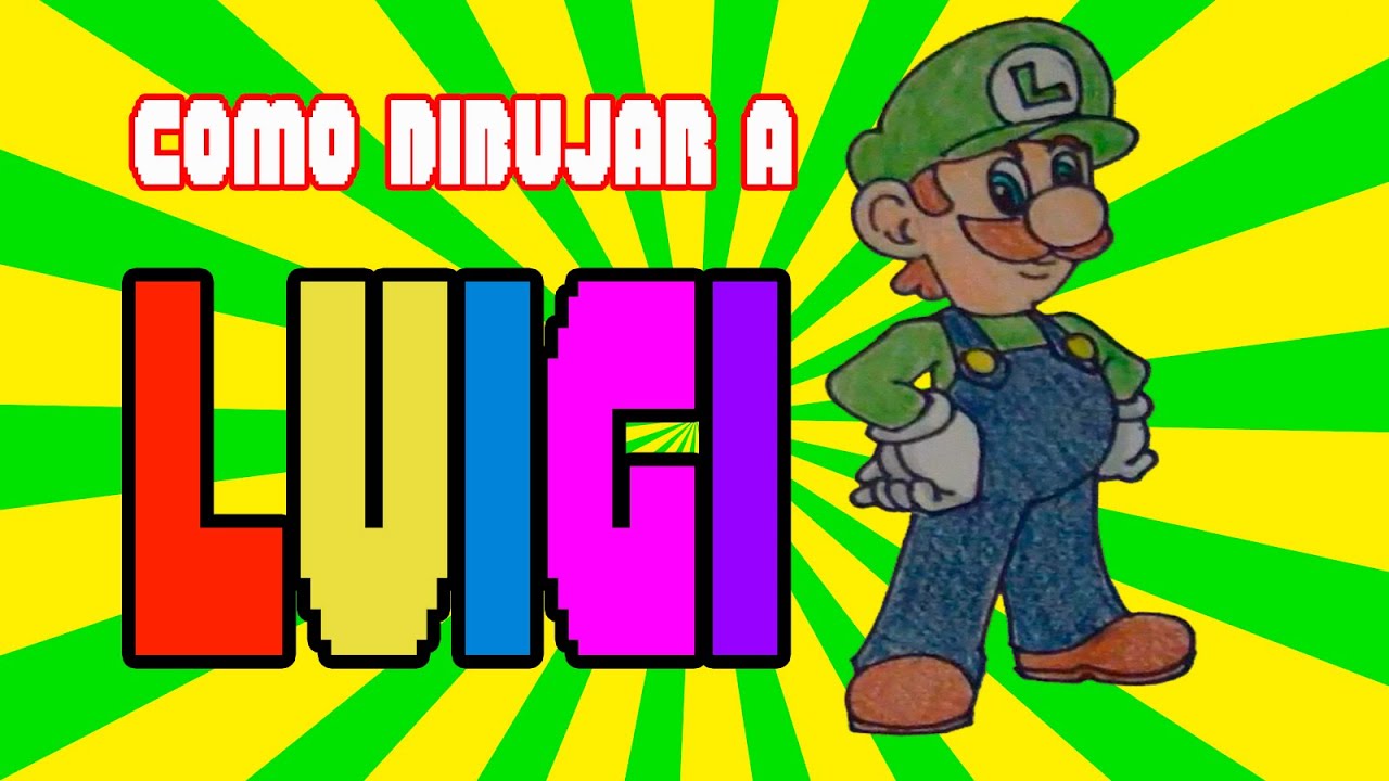 Como Dibujar a Luigi Paso a Paso | Luigi Mansion | How to Draw Luigi ...