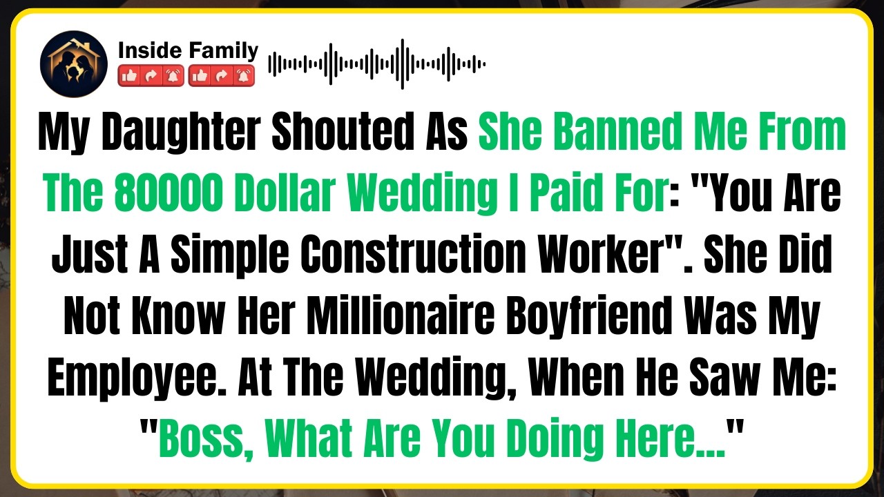 My Daughter Shouted As She Banned Me From The 80000 Dollar Wedding I Paid For: 