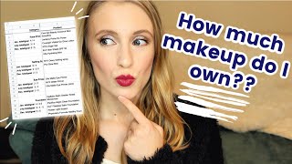 MAKEUP INVENTORY Update & Collection Goals for 2020 | How much makeup do I own?? screenshot 4