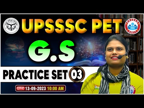 UPSSSC PET 2023 | GS Practice Set 3, PET GS Previous Year Questions, UPSSSC PET GS By Aarooshi Ma'am