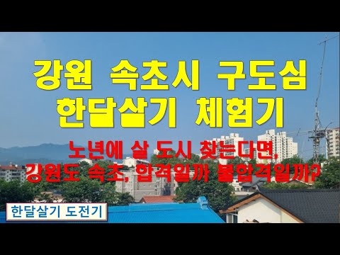 강원도 속초 구도심 한달살기, 이번에는 바다와 시장과 병원이 한 도시 안에 들어 있는 한달살기 체험담 이야기입니다.