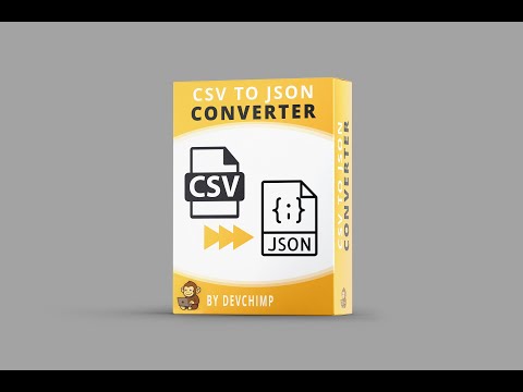 CSV ➡ JSON Converter Tool By DevChimp