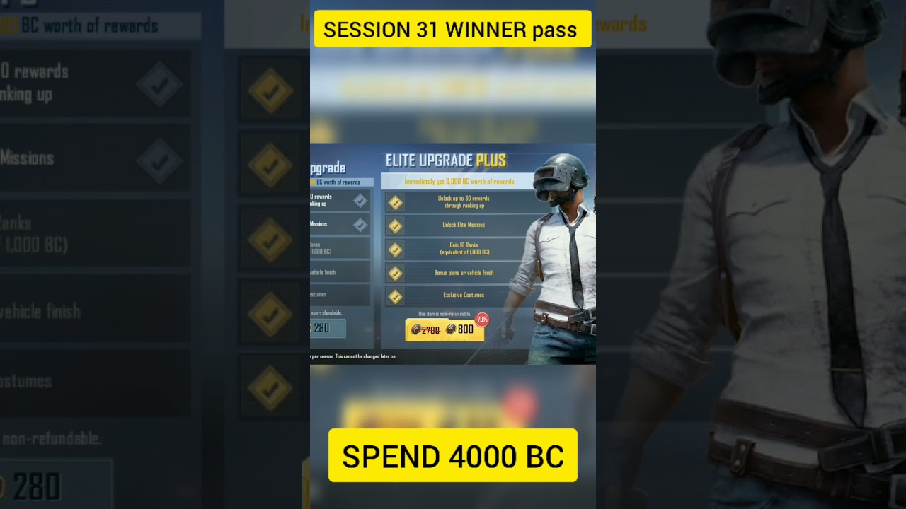 PUBG MOBILE LITE  SESSION 31 WINNER PASS FULL MAX-OUT | SPEND 4000 BC 