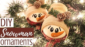 DIY SNOWMAN ORNAMENTS | Creative Christmas Challenge
