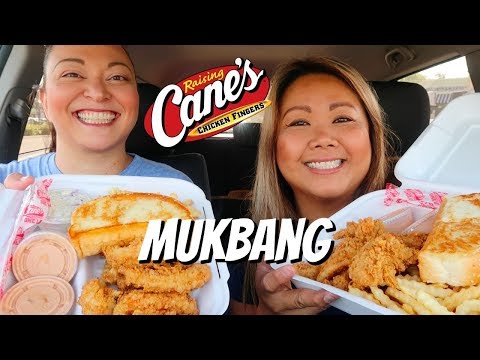 먹방//MUKBANG//Raising Cane's//Eat With Eileen