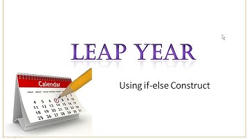 Leap Year using if-else Construct | Java | ICSE