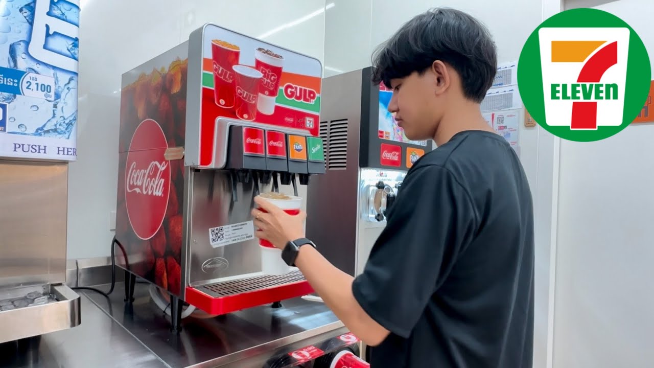 Vlogម្ហូបអាហារនៅក្នុង7-Eleven ￼