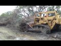 Big d9g bulldozer working