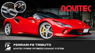 Ferrari F8 Tributo กับท่อ Novitec จากเยอรมัน