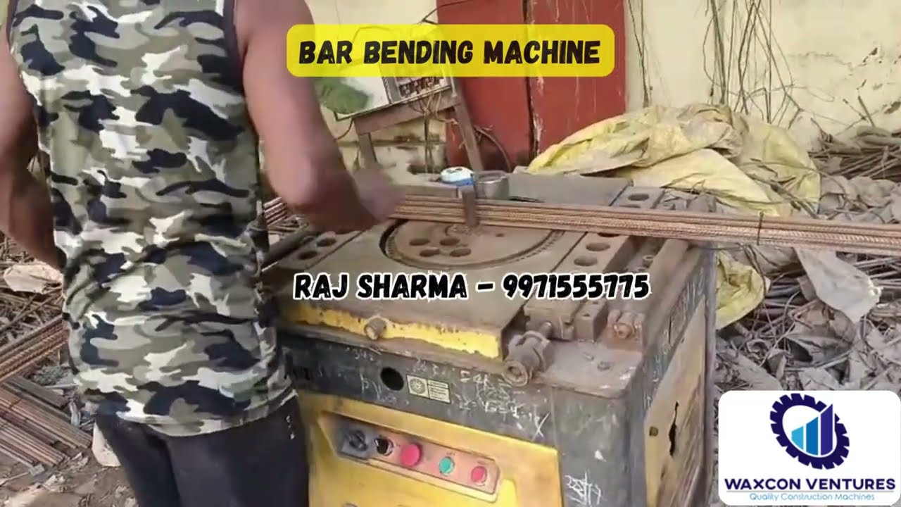 Bar Bending Machine | Heavy Duty Rod Bending Machine | GW40 Single Phase -Waxcon Ventures 9971555775