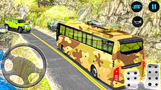 Offroad Army Bus Driving Simulator Games - Ultimate Driving Gadi Game Video - Android Gameplay screenshot 4