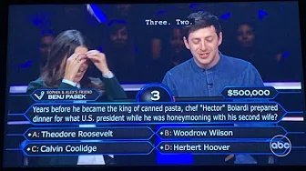 Sophia Bush & Alex Edelman’s $500,000 Question | Who Wants To Be A Millionaire 2024 (7/31/24) thumbnail