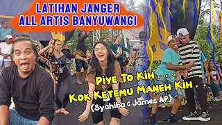 All Artis Banyuwangi Latihan Janger Seru Koplak..!! Wkwk... (ulang tahun Entertainment Banyuwangi)