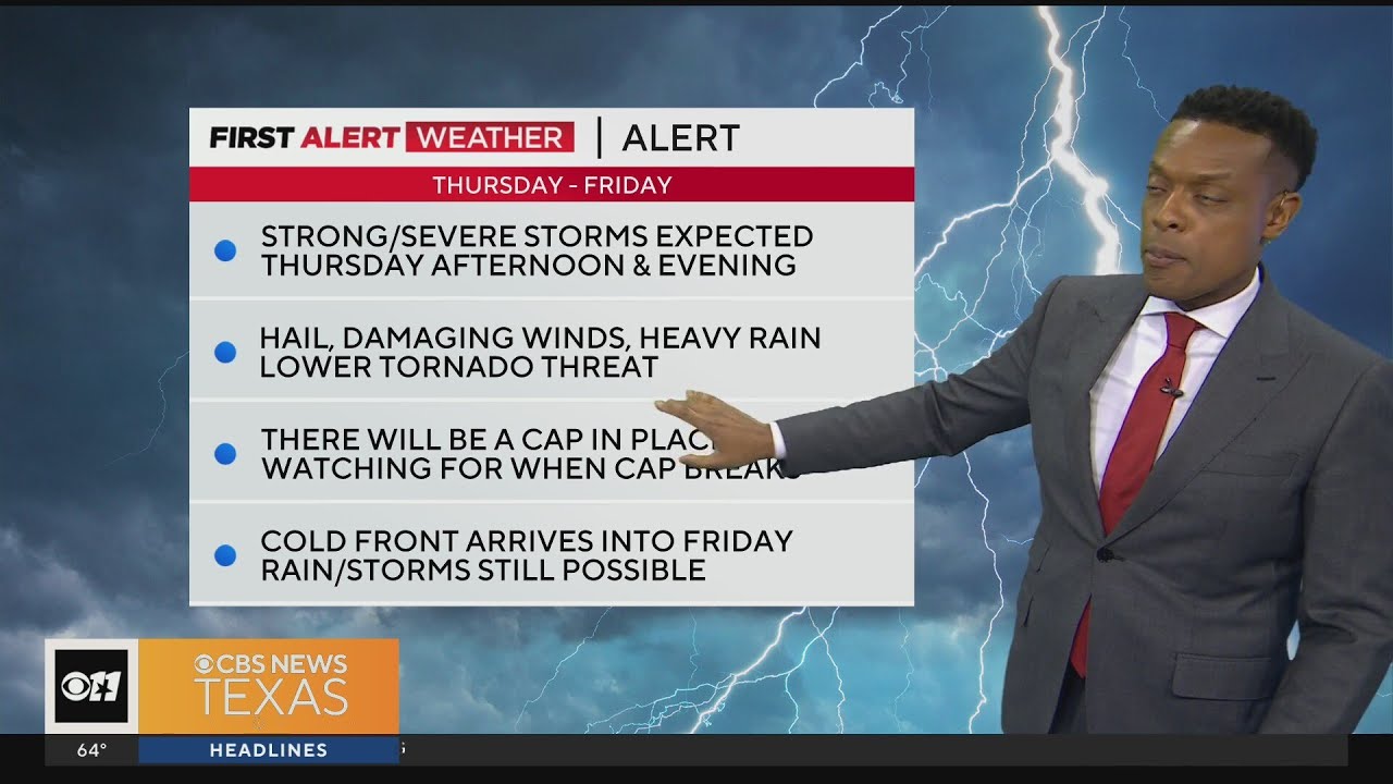 Severe weather headed to North Texas - YouTube