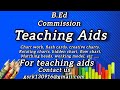 B.Ed teaching aids| Commission| charts works