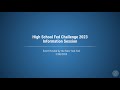 High School Fed Challenge 2023 Information Session (2/8/23)