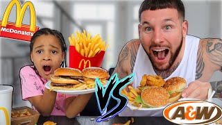 McDonalds vs A\&W Challenge | FamousTubeFamily