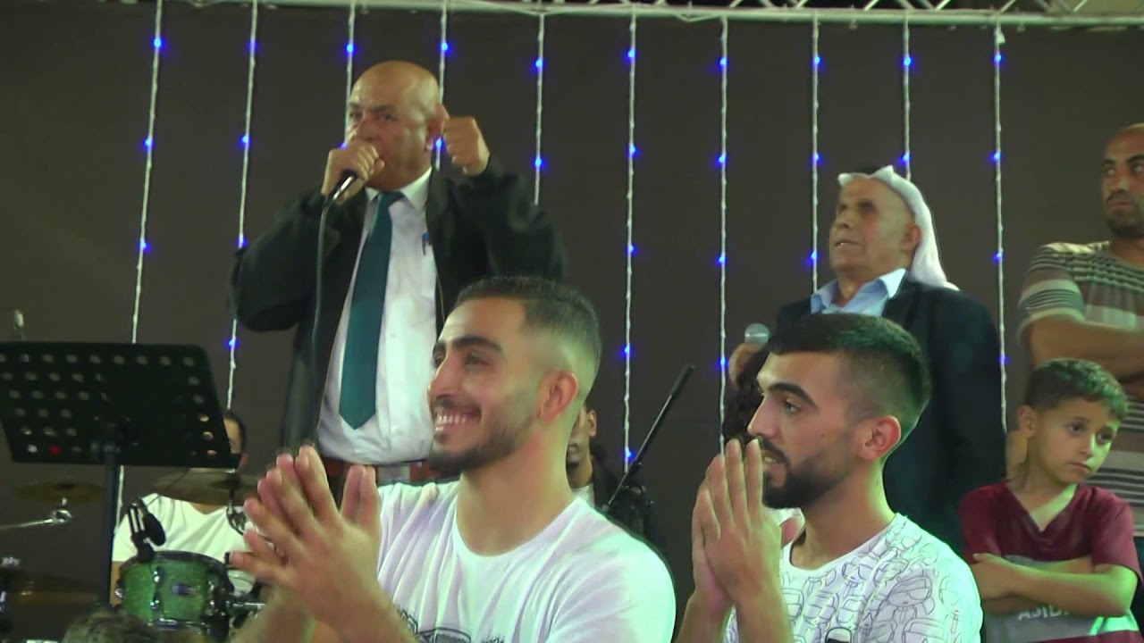 الشاعر موسى ربعي (ابو محمود) والشاعر محمود ابو زنيد (ابو عبد الله) سهرة العريس منتصر محمد ربعي