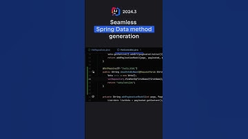 IntelliJ IDEA 2024:3 Seamless Spring Data method generation