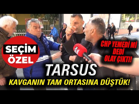 Mersin Tarsus'da Kavganın Tam Ortasında İnanılmaz Seçim Röportajı!