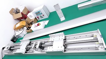 2 sliders ball screw linear motion actuators #linearactuator #linearstage #automation #ballscrew